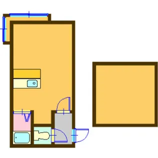 ベル澄川B棟【201号室】の間取り
