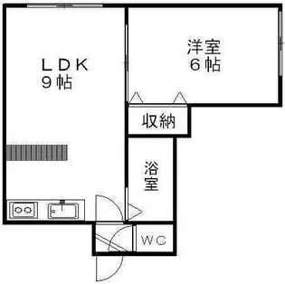 オーガスタ澄川【202号室】の間取り