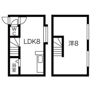 AMS水車町【107号室】の間取り