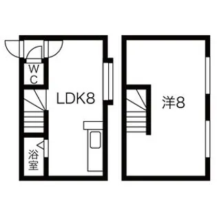 AMS水車町【107号室】の間取り