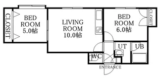 メイプルコート【4階】の間取り