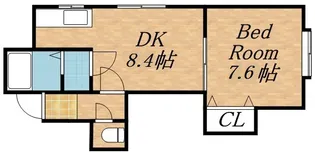 ルーベンス平岸【103号室】の間取り