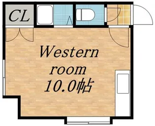 エステート六本木【0201号室】の間取り