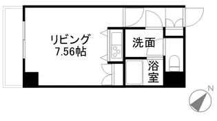 トーカン中の島キャステール【0408号室】の間取り