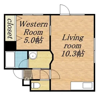 グリュックス・クレー平岸壱番館【0301号室】の間取り