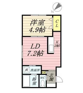 エンチャントプロスパー19【4階】の間取り