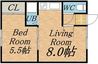 マンションあかね【2階】の間取り