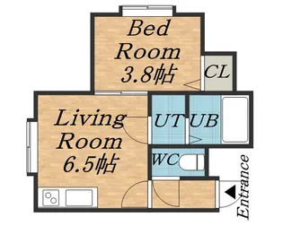 北海道札幌市白石区南郷通15丁目南【アパート】の間取り