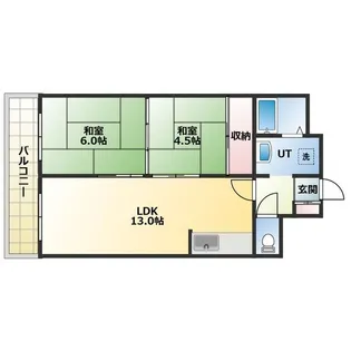 アポロビル【B号室】の間取り