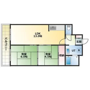 アポロビル【C号室】の間取り