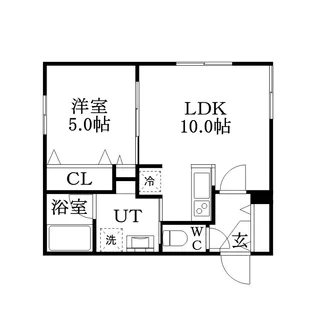 メゾンド学園前【4階】の間取り