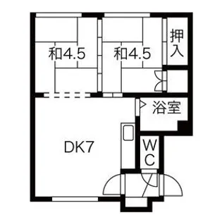 栄マンション【7号室】の間取り