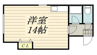 川邊マンション【0502号室】の間取り
