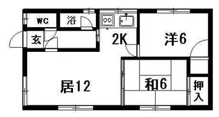 湊アパート【101号室】の間取り