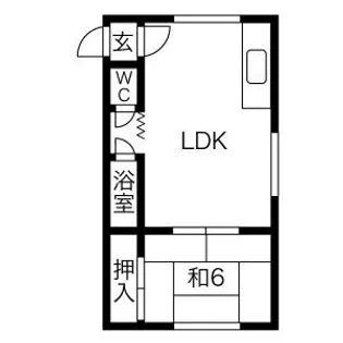 A COURT【I号室】の間取り