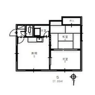 グリーンマンション【5号室】の間取り