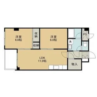 コーポエクセルショール(住居)【503号室】の間取り