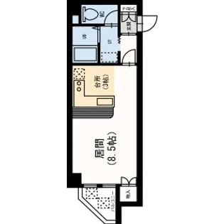 藤井ビル中の島Ⅱ【2階】の間取り