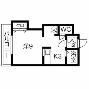 ローレル平岸【203号室】の間取り