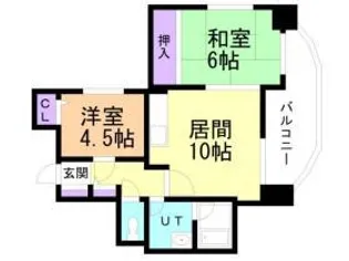 ライオンズマンション平岸中央【0701号室】の間取り