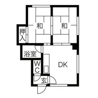 澄川高台ハイツ【10号室】の間取り