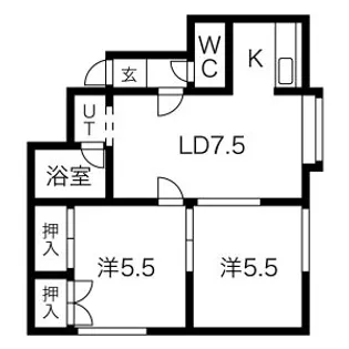 グリーンヒルハイツ【101号室】の間取り
