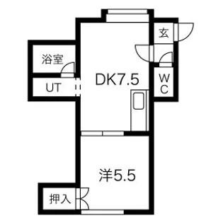グリーンヒルハイツ【102号室】の間取り