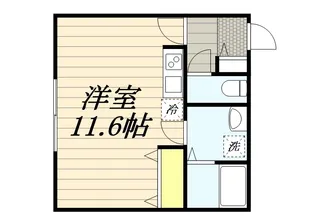 COFFRET(コフレ)月寒【2階】の間取り