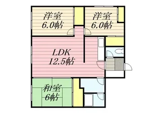 メゾン・にれの樹【101号室】の間取り
