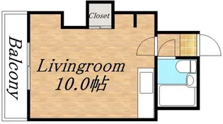 シティハイム平岸【701号室】の間取り