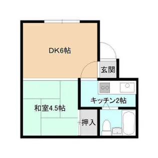 フレクション南郷【1階】の間取り