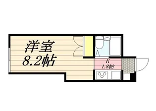 N213ハイツ【4階】の間取り