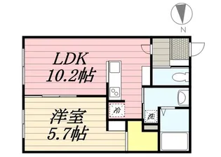 JEEKBLAU美園【3階】の間取り