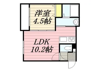 A BOND東札幌【1階】の間取り