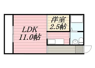 SEAGULL♯N208【408号室】の間取り