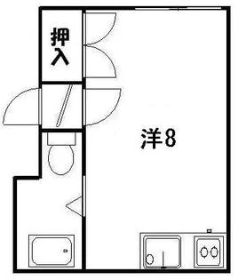 コーポのと【203号室】の間取り