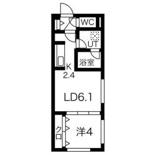 CASA CENTRO平岸【4階】の間取り