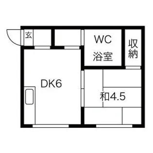 リストワール白石【203号室】の間取り