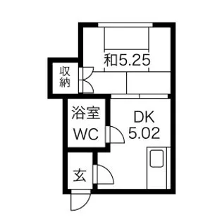 木の花レジデンス【206号室】の間取り