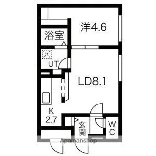 CLASSE月寒WEST【2階】の間取り