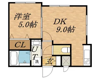 グランディール月寒2ー6【203号室】の間取り