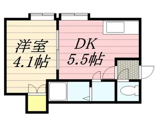 クルーズハウス平岸通【2階】の間取り
