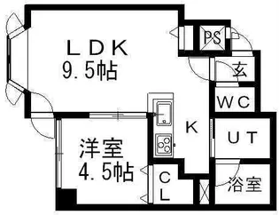 コージィ平岸【0502号室】の間取り