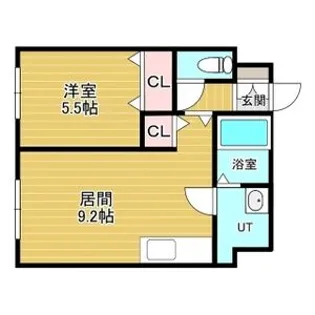 RーFREE菊水元町【302号室】の間取り