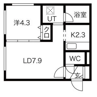 ベルコート南郷【2階】の間取り