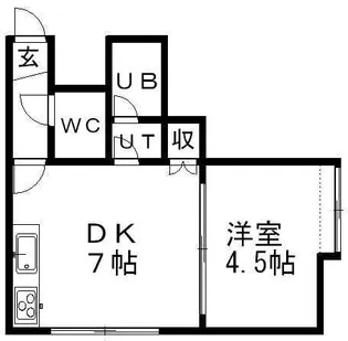 セントラルコテージ【107号室】の間取り