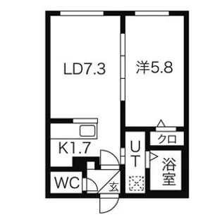 マイア月寒東【4階】の間取り
