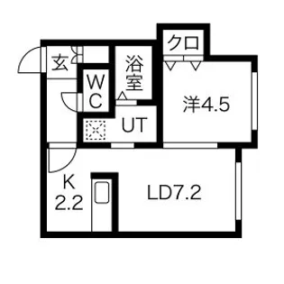 ウェリナ南郷10【4階】の間取り