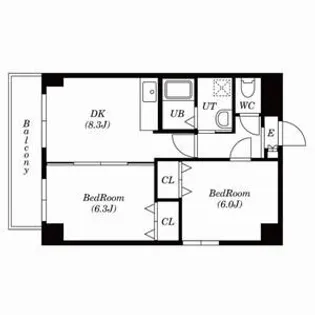 エクセルパレス【301号室号室】の間取り