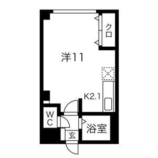 ロイヤルリバーハイツ【401号室】の間取り